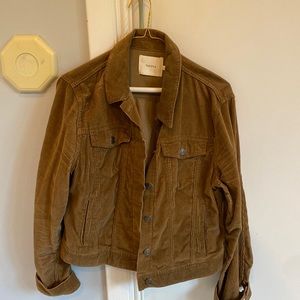 Aritzia, size large tan/brown corduroy jacket
